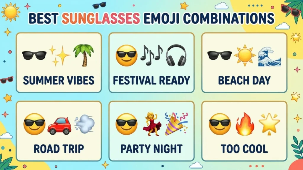 Best Sunglasses Emoji Combinations