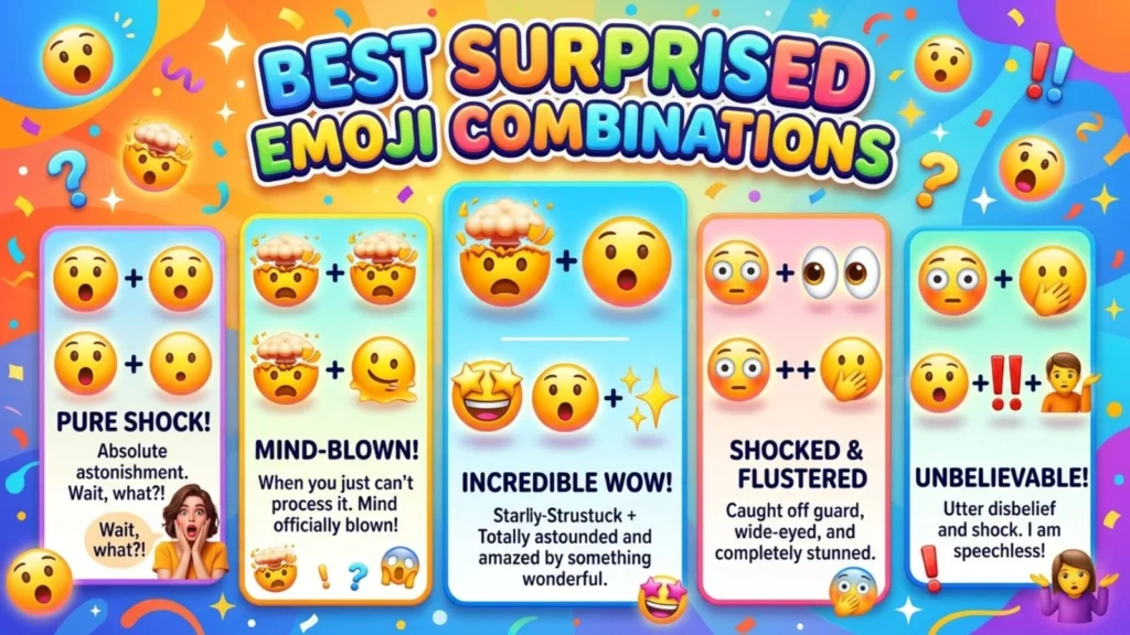 Best Surprised Emoji Combinations
