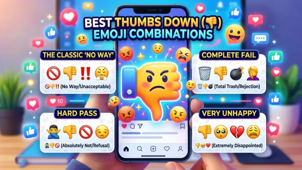 Best Thumbs Down Emoji Combinations