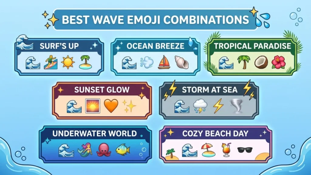 Best Wave Emoji Combinations