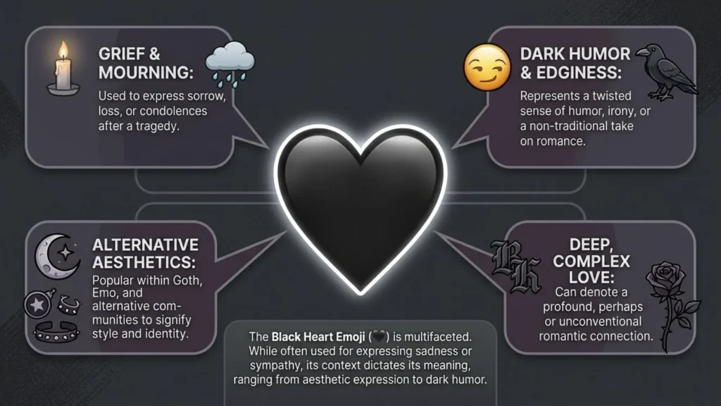 Black Heart Emoji Mean