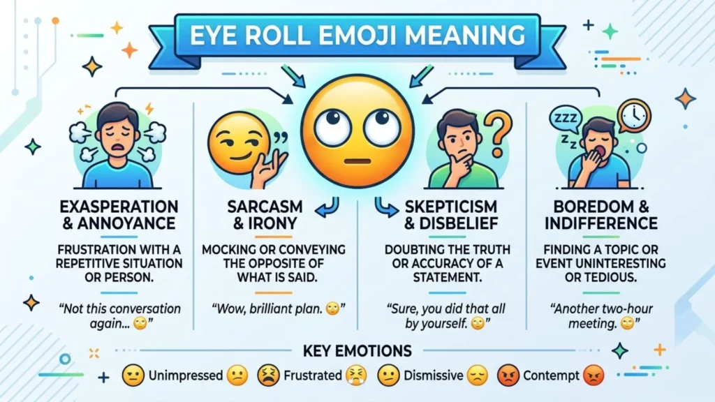 Eye Roll Emoji Mean