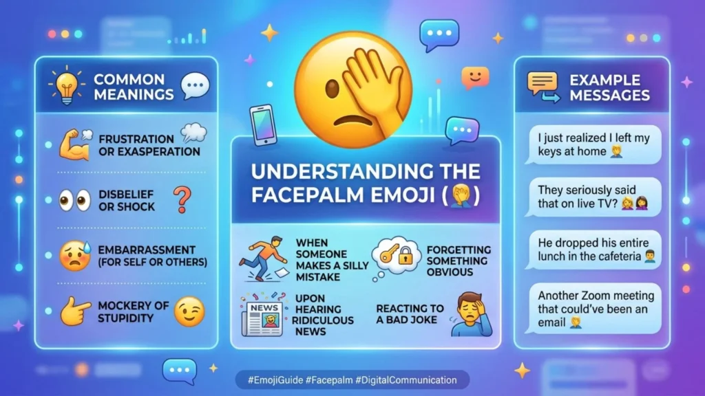 Facepalm Emoji Mean