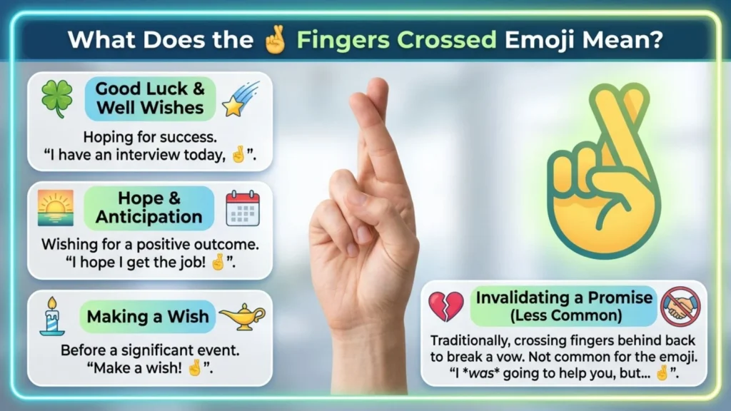 Fingers Crossed Emoji Mean