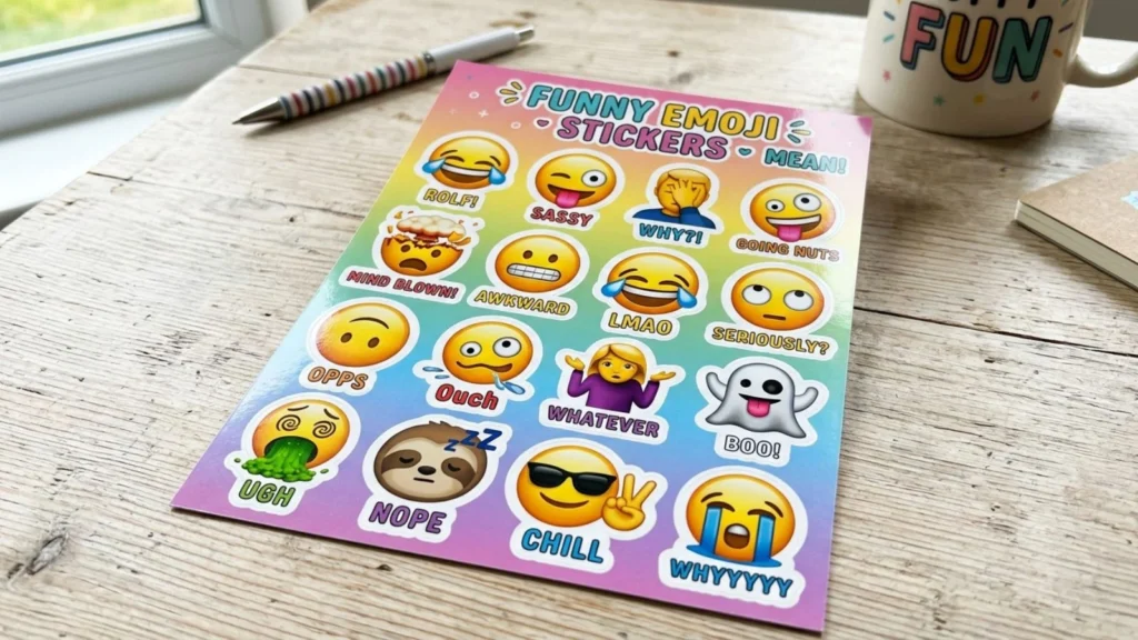 Funny Emoji Stickers Mean