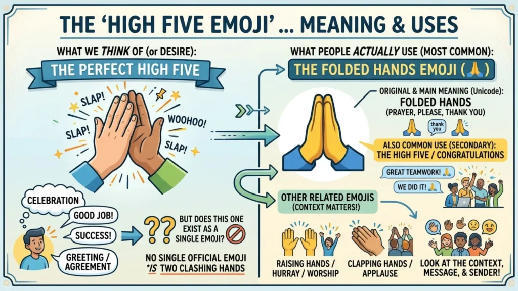 High Five Emoji Mean
