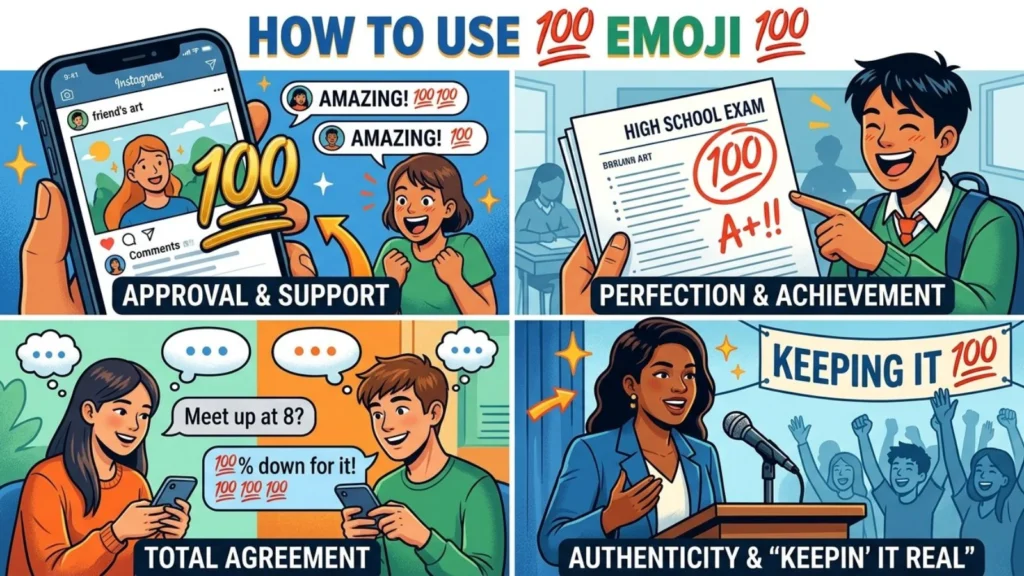 How to Use 100 Emoji