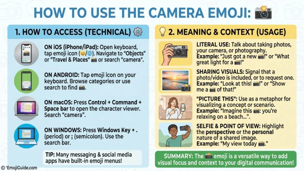 How to Use Camera Emoji