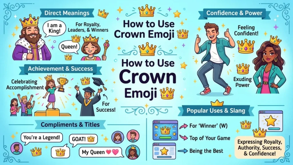 How to Use Crown Emoji