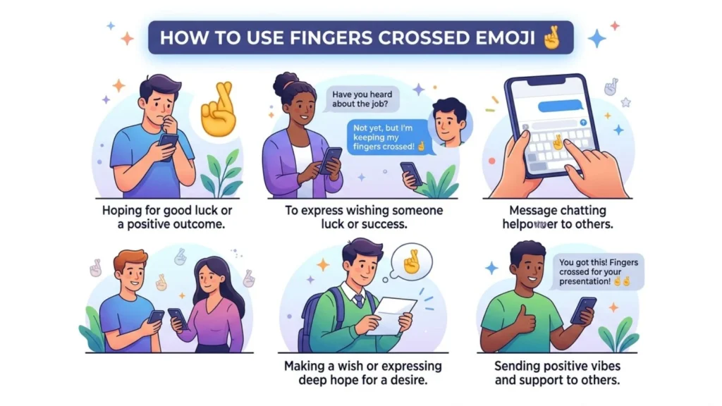 How to Use Fingers Crossed Emoji