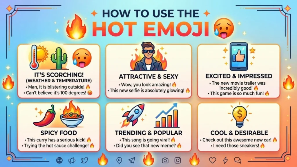 How to Use Hot Emoji
