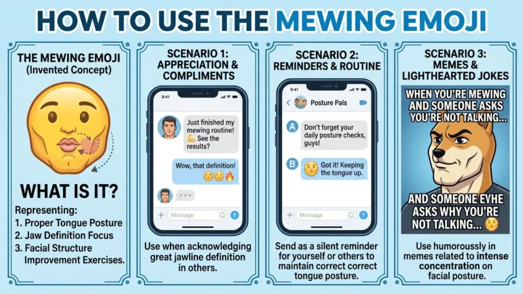 How to Use Mewing Emoji