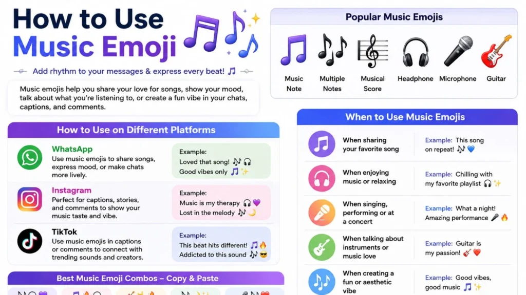 How to Use Music Emoji
