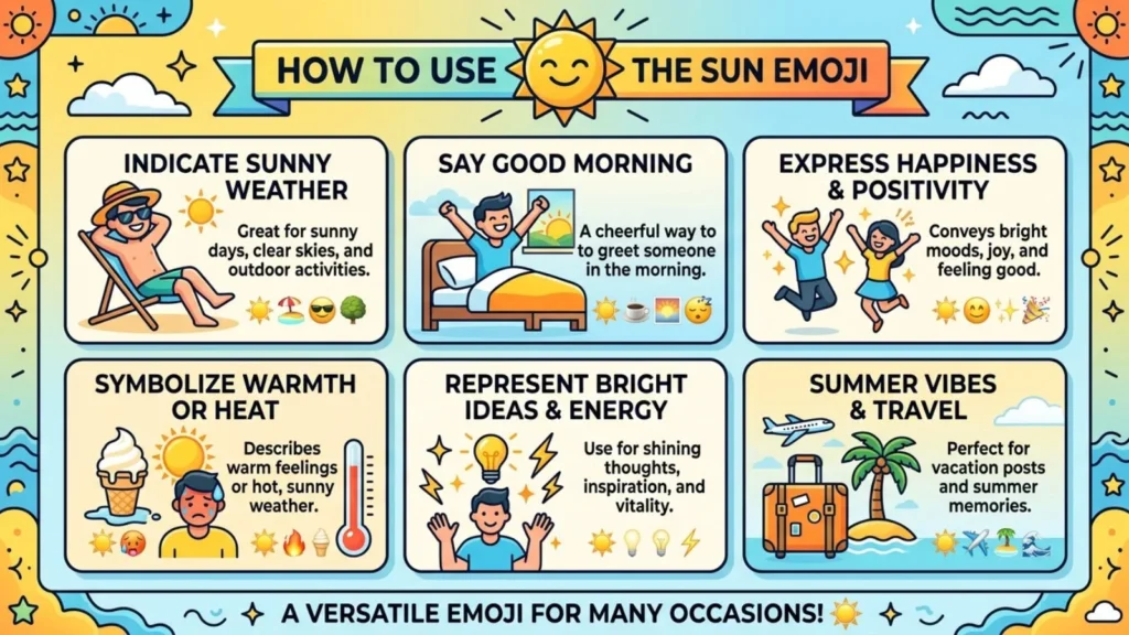 How to Use Sun Emoji