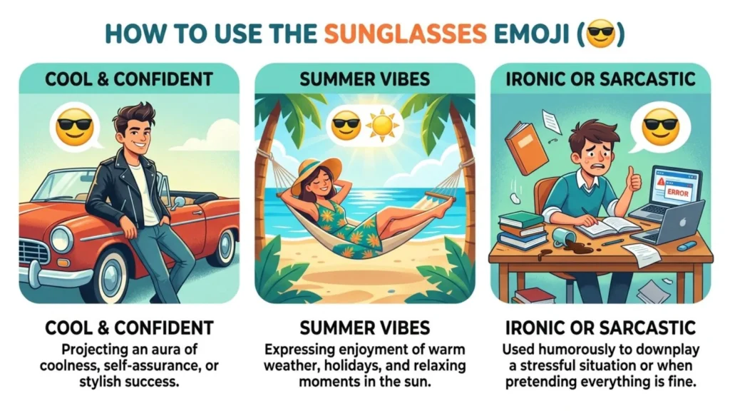 How to Use Sunglasses Emoji