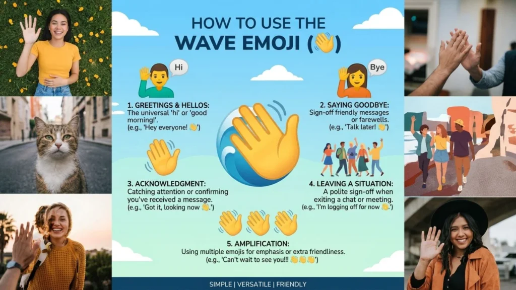 How to Use Wave Emoji
