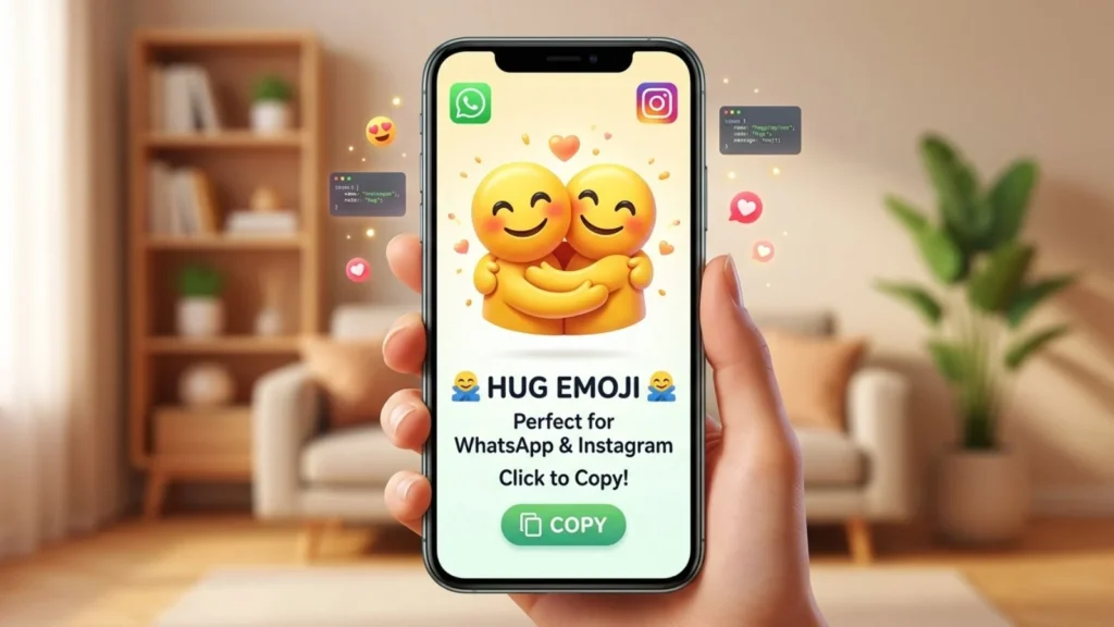 Hug Emoji Copy Paste for WhatsApp & Instagram