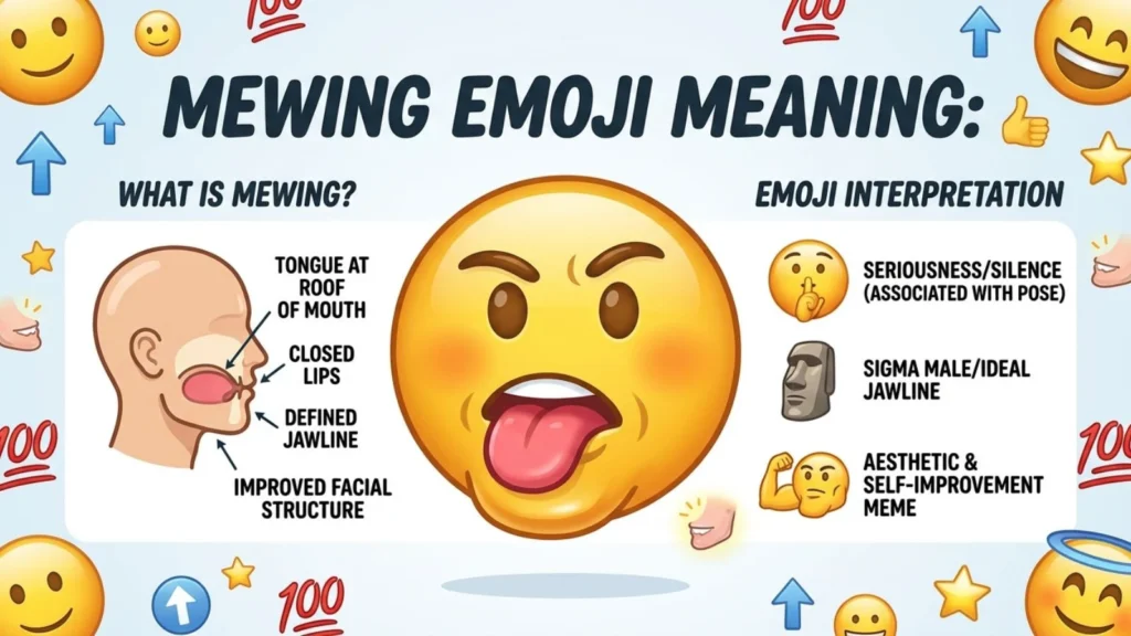 Mewing Emoji Mean