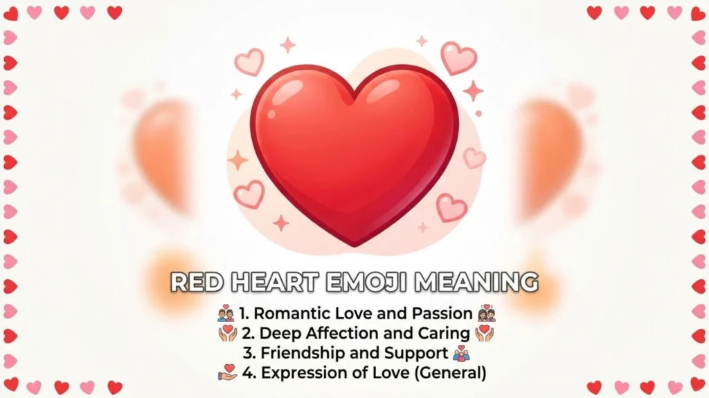 Red Heart Emoji Mean