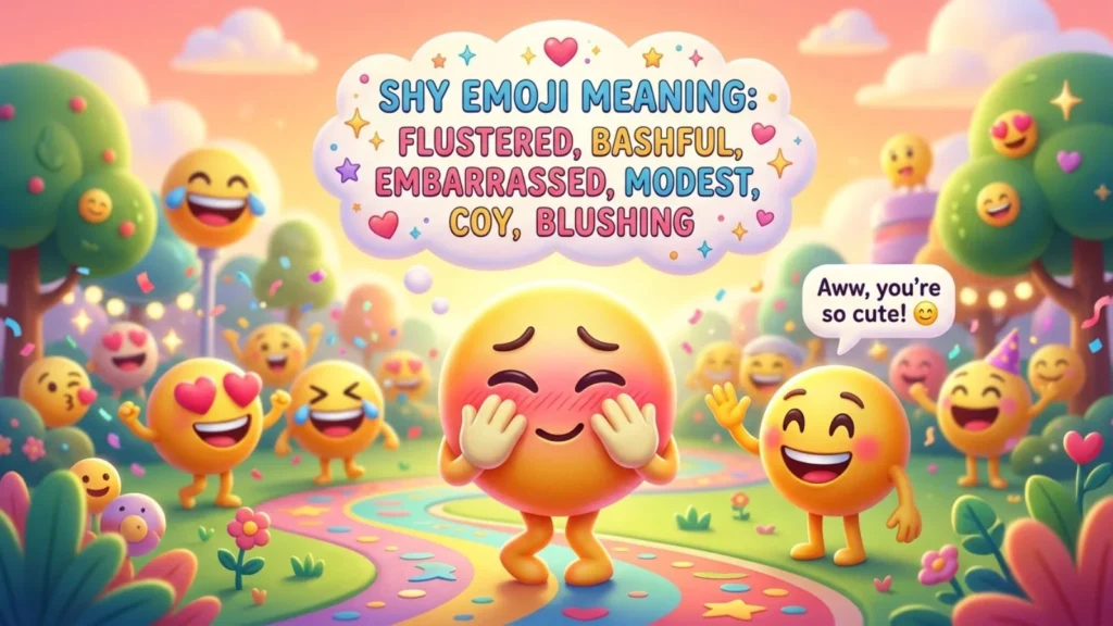 Shy Emoji Mean