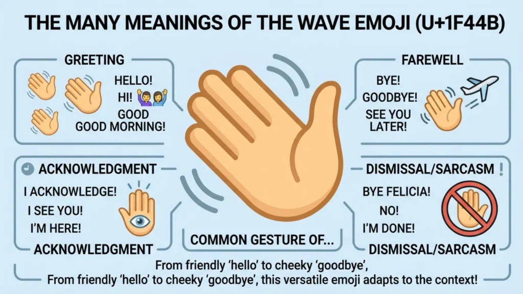 Wave Emoji Mean