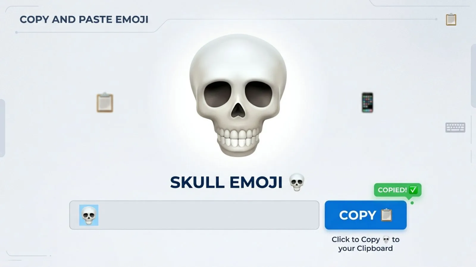 Skull Emoji Copy and Paste