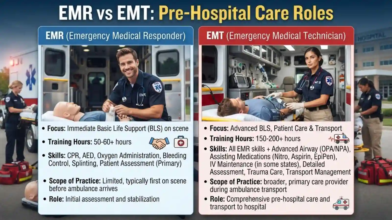 EMR vs EMT