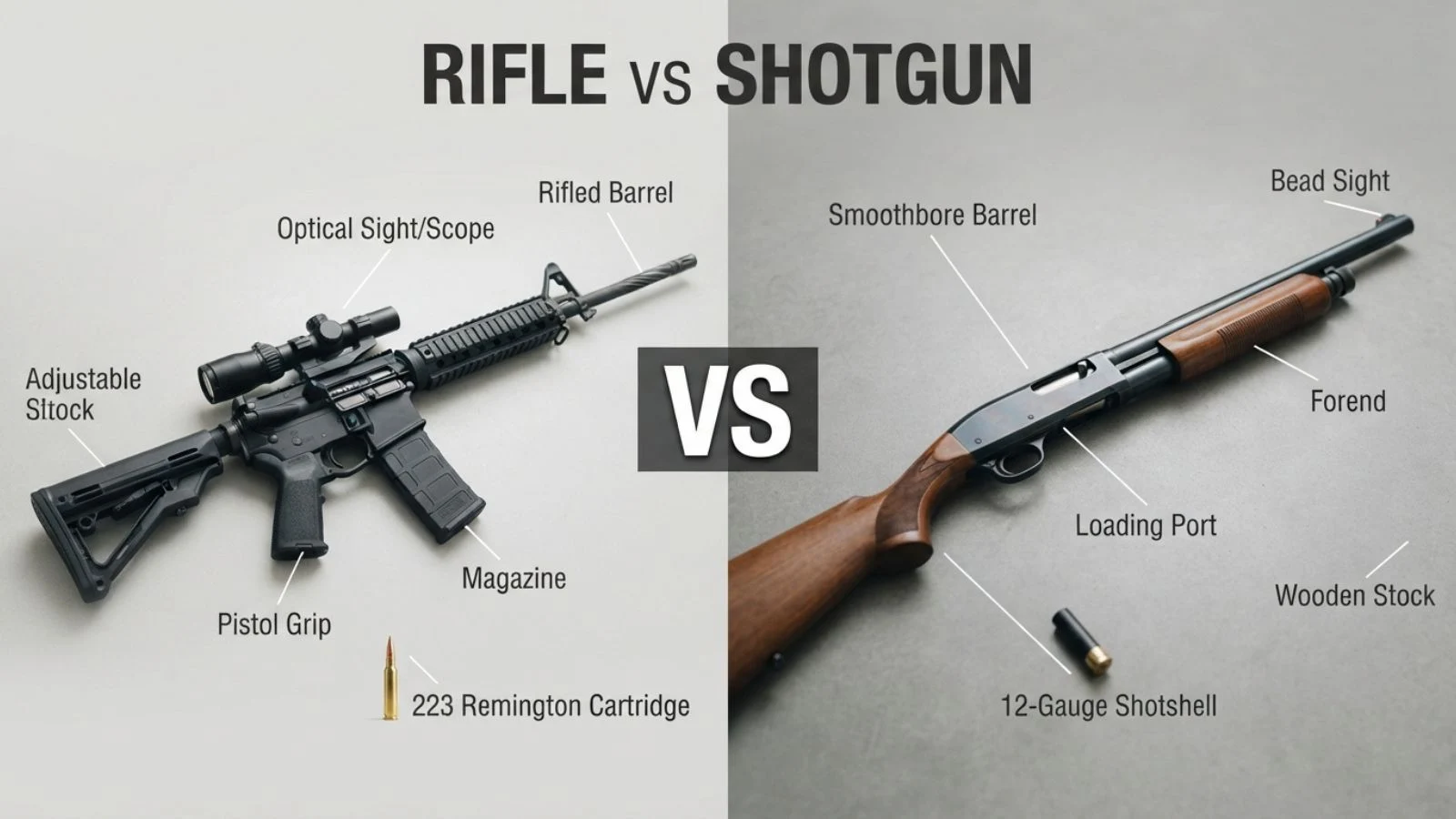 Rifle vs Shotgun