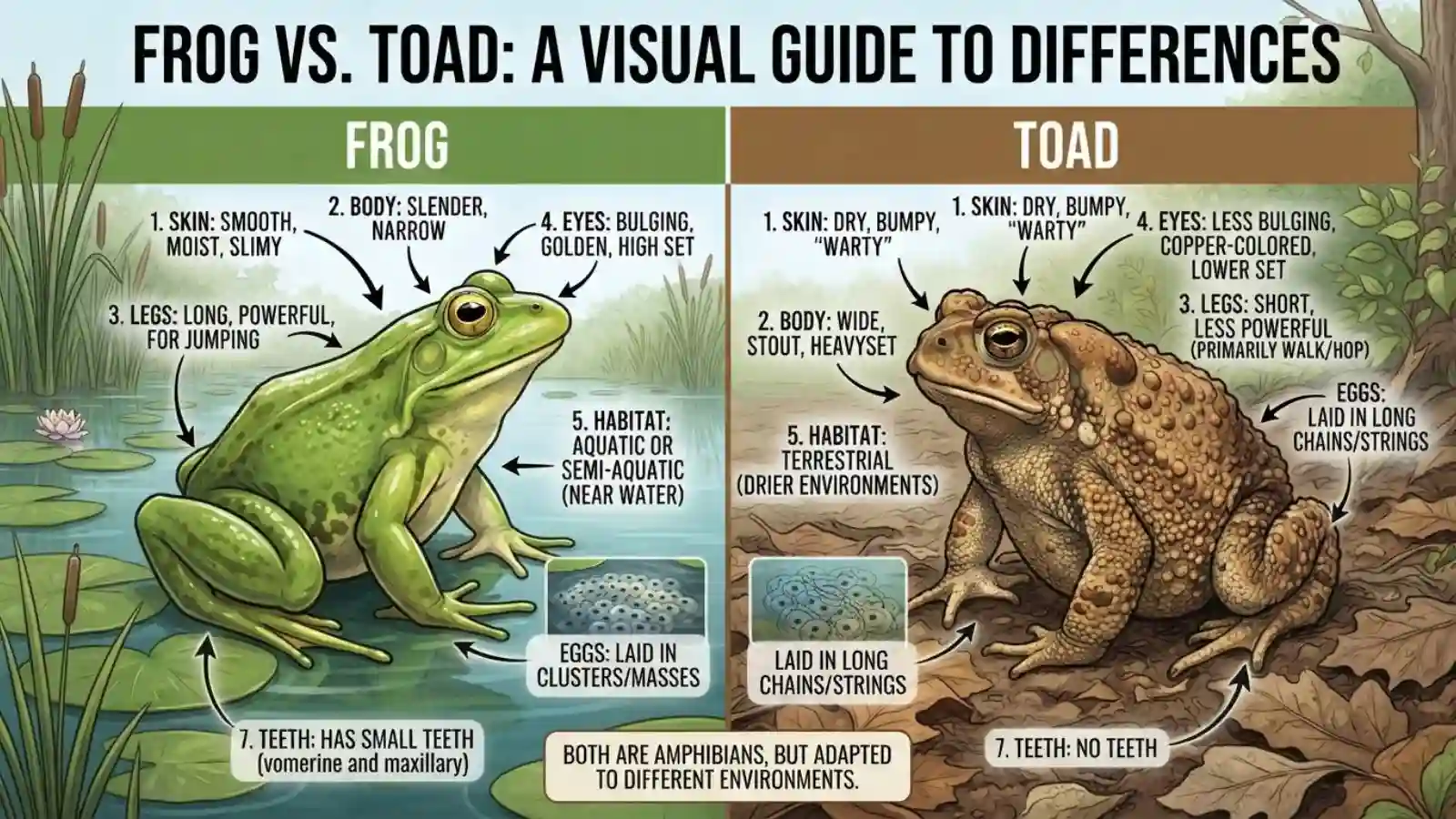Frog vs Toad