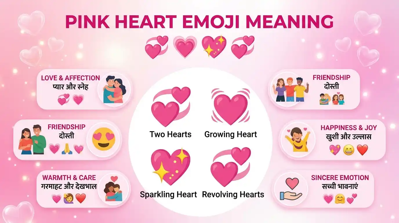 what does the pink heart emoji mean